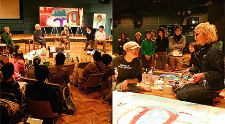 柳田さんと吉田さんのアートライブ