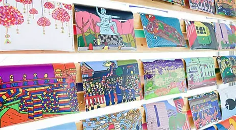 長崎県美術館のミュージアムショップにある常設の売り場