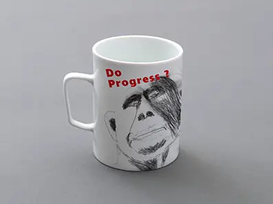 コップに書かれたイラスト