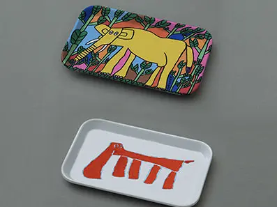 缶ケースに書かれたイラスト