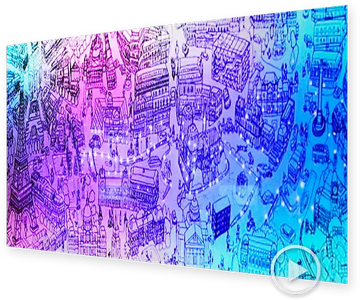 開業40周年記念モニュメント「Relier」モニュメント・仮囲い・ノベルティ制作